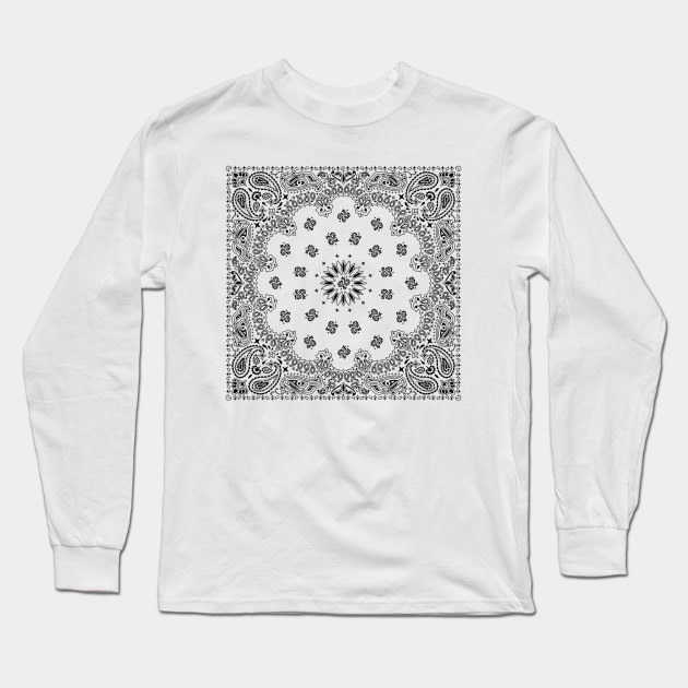 Bandana White Long Sleeve T-Shirt by Malchev